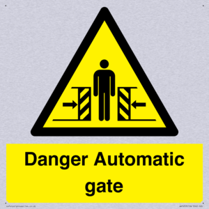 WV5253: Danger Automatic Gate