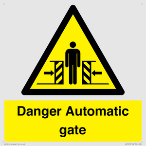 WV5253: Danger Automatic Gate