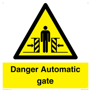 WV5253: Danger Automatic Gate