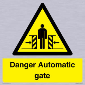 WV5253: Danger Automatic Gate