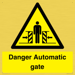 WV5253: Danger Automatic Gate