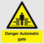 WV5253: Danger Automatic Gate