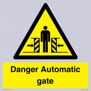 WV5253: Danger Automatic Gate