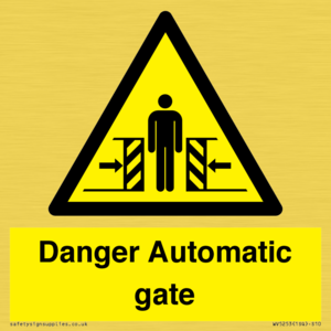 WV5253: Danger Automatic Gate