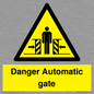 WV5253: Danger Automatic Gate