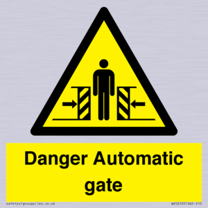 WV5253: Danger Automatic Gate