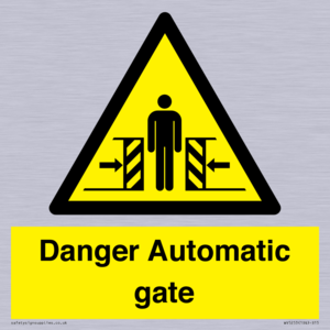 WV5253: Danger Automatic Gate