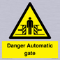 WV5253: Danger Automatic Gate