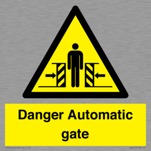 WV5253: Danger Automatic Gate