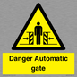 WV5253: Danger Automatic Gate