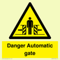 WV5253: Danger Automatic Gate