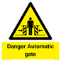 WV5253: Danger Automatic Gate