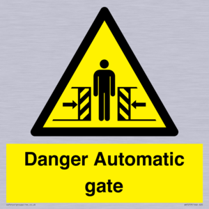 WV5253: Danger Automatic Gate