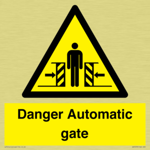 WV5253: Danger Automatic Gate
