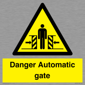 WV5253: Danger Automatic Gate