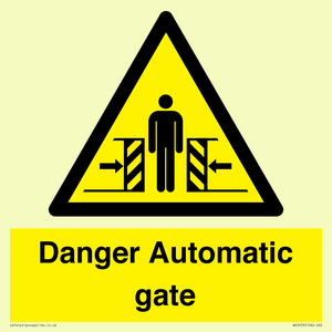 WV5253: Danger Automatic Gate