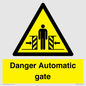 WV5253: Danger Automatic Gate