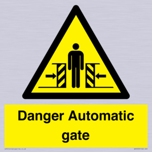 WV5253: Danger Automatic Gate