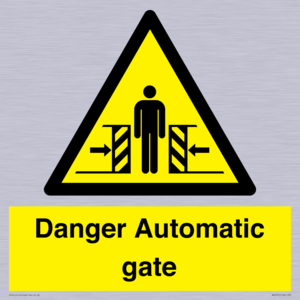 WV5253: Danger Automatic Gate