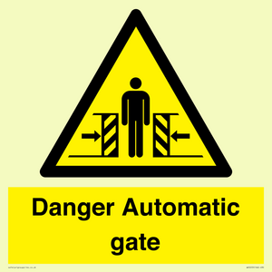 WV5253: Danger Automatic Gate