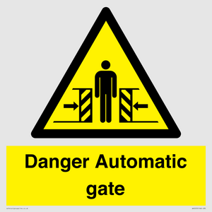 WV5253: Danger Automatic Gate