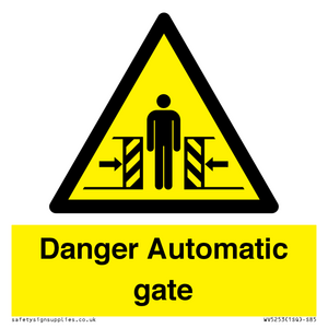WV5253: Danger Automatic Gate