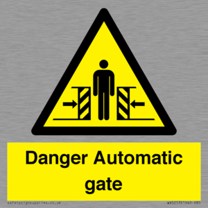 WV5253: Danger Automatic Gate