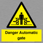 WV5253: Danger Automatic Gate
