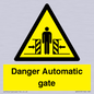 WV5253: Danger Automatic Gate