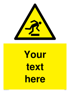 WV5262: Custom Trip Hazard Sign