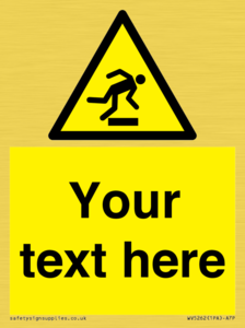 WV5262: Custom Trip Hazard Sign