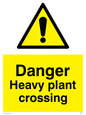 WV5291: Danger Heavy plant crossing