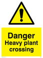 WV5291: Danger Heavy plant crossing