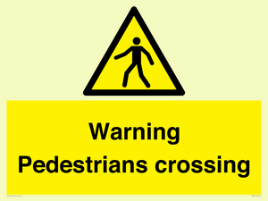 WV5292: Warning Pedestrians crossing
