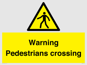 WV5292: Warning Pedestrians crossing