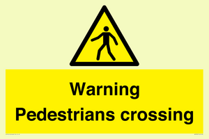 WV5292: Warning Pedestrians crossing