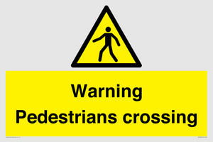 WV5292: Warning Pedestrians crossing