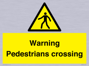 WV5292: Warning Pedestrians crossing