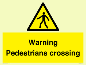 WV5292: Warning Pedestrians crossing
