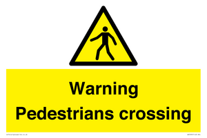 WV5292: Warning Pedestrians crossing