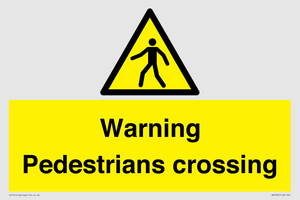 WV5292: Warning Pedestrians crossing