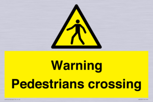 WV5292: Warning Pedestrians crossing