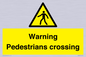 WV5292: Warning Pedestrians crossing
