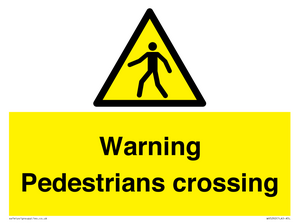 WV5292: Warning Pedestrians crossing