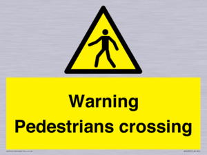 WV5292: Warning Pedestrians crossing