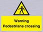 WV5292: Warning Pedestrians crossing