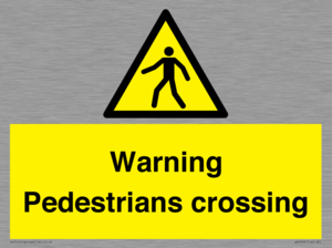 WV5292: Warning Pedestrians crossing