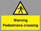 WV5292: Warning Pedestrians crossing