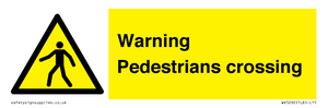 WV5292: Warning Pedestrians crossing
