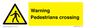 WV5292: Warning Pedestrians crossing